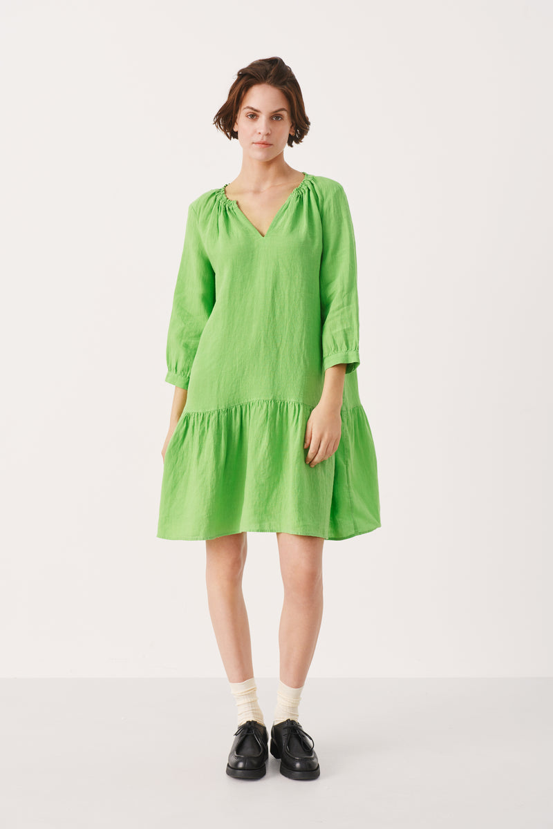 Part Two Chania Dress in Grass Green