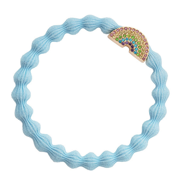 By Eloise Rainbow Sky Blue Bubble Elastic Hairband