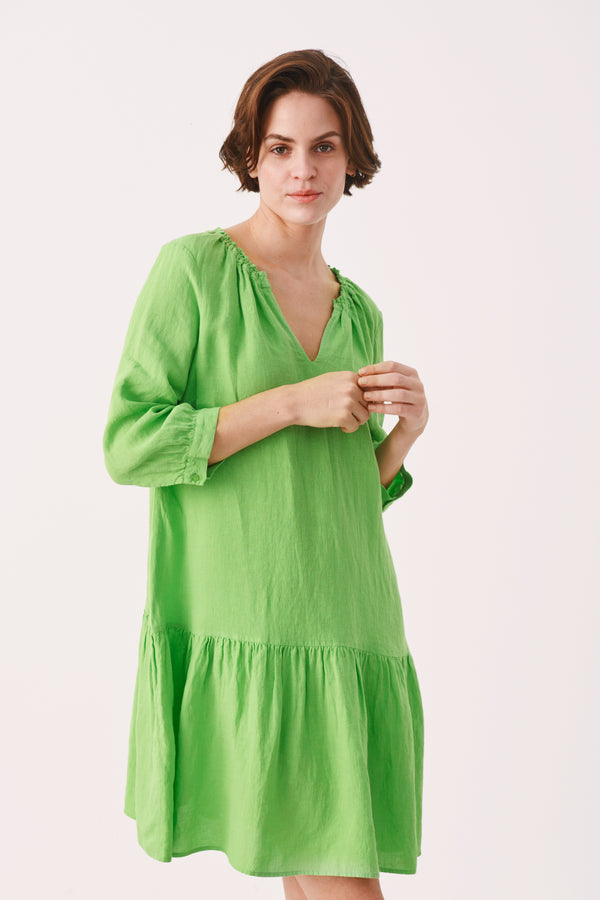 Part Two Chania Dress in Grass Green