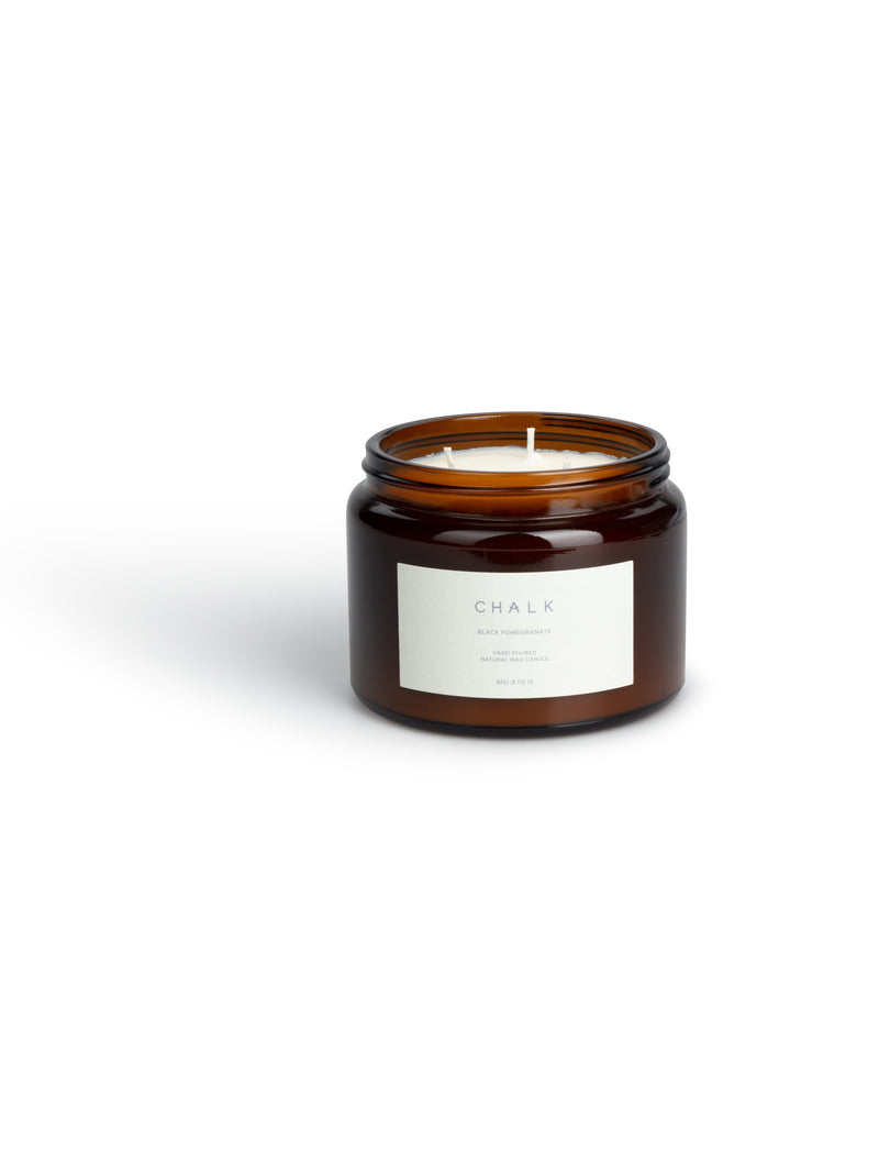 Chalk Amber Jar Candle in Black Pomegranate 410g
