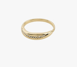 Pilgrim Freedom Crystal Ring Gold-plated