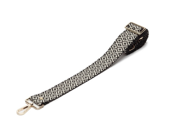 Elie Beaumont Crossbody Strap in Knitted Diamond