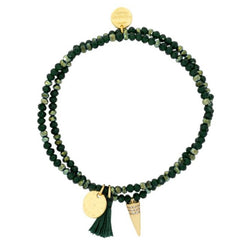 Ashiana Spark Bracelet in Dark Green