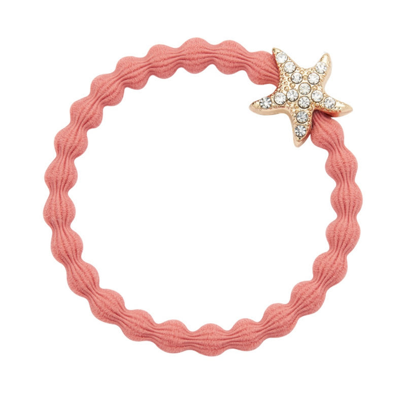 By Eloise Starfish Coral Bubble Elastic Hairband