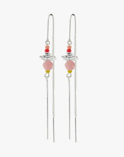 Pilgrim Pause Multicoloured Chain Earrings Silver-plated 142316813